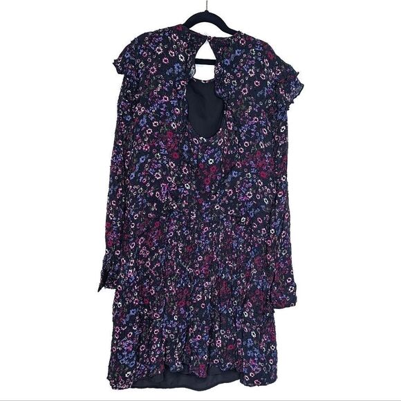 REISS Carey Floral Printed Ruffle Mini Dress - Picture 9 of 13